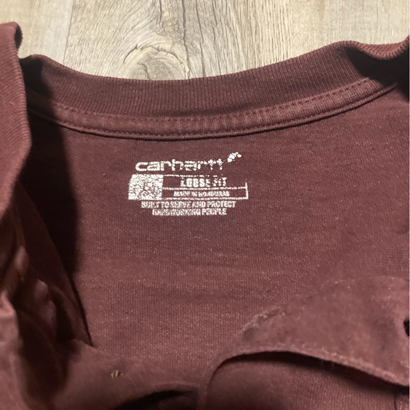 Carhartt Mens Workwear Pocket Henley Shirt - Picture 5 of 9